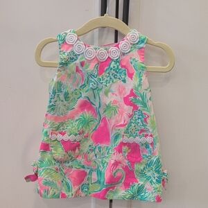Lilly Pulitzer Pink and Green Floral Dress